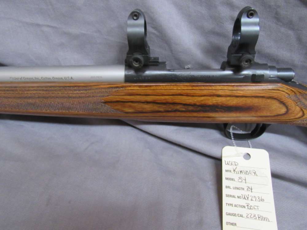 KIMBER OF OREGON KIMBER MODEL 84 .223 REM 24" STAINLESS BBL W/MOUNTS &RINGS-img-14