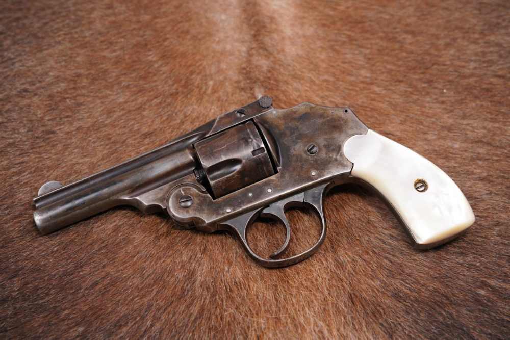 IVER JOHNSON LARGE FRAME SAFETY HAMMERLESS .38 S&W REVOLVER-img-0