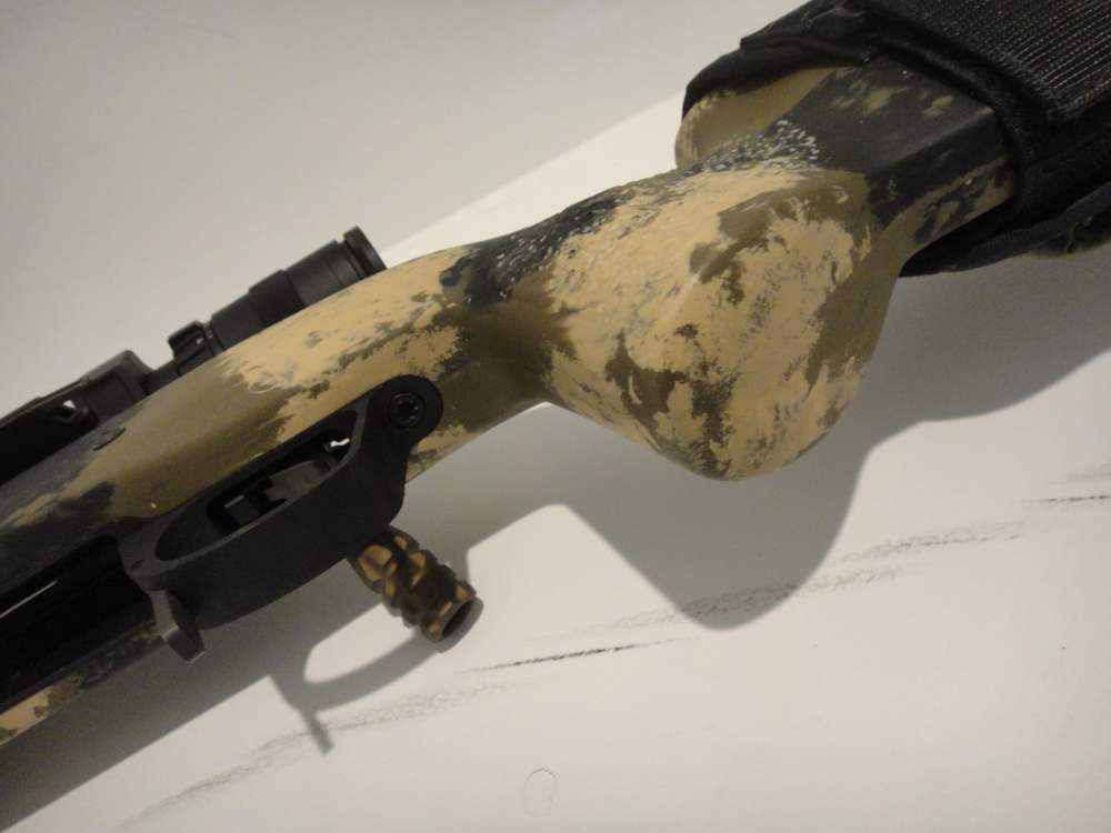 Remington 700 custom rifle Trijicon scope Manners stock DBM threaded-img-31
