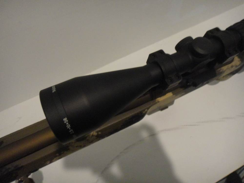 Remington 700 custom rifle Trijicon scope Manners stock DBM threaded-img-27
