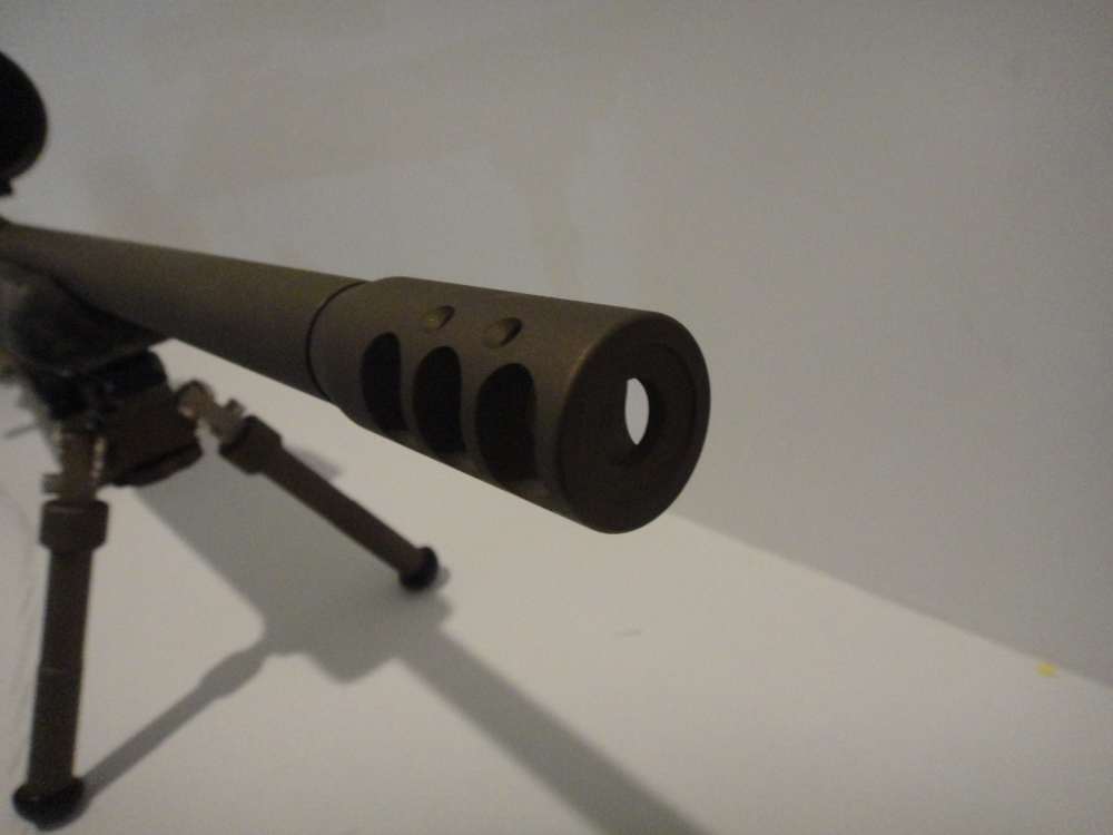 Remington 700 custom rifle Trijicon scope Manners stock DBM threaded-img-6