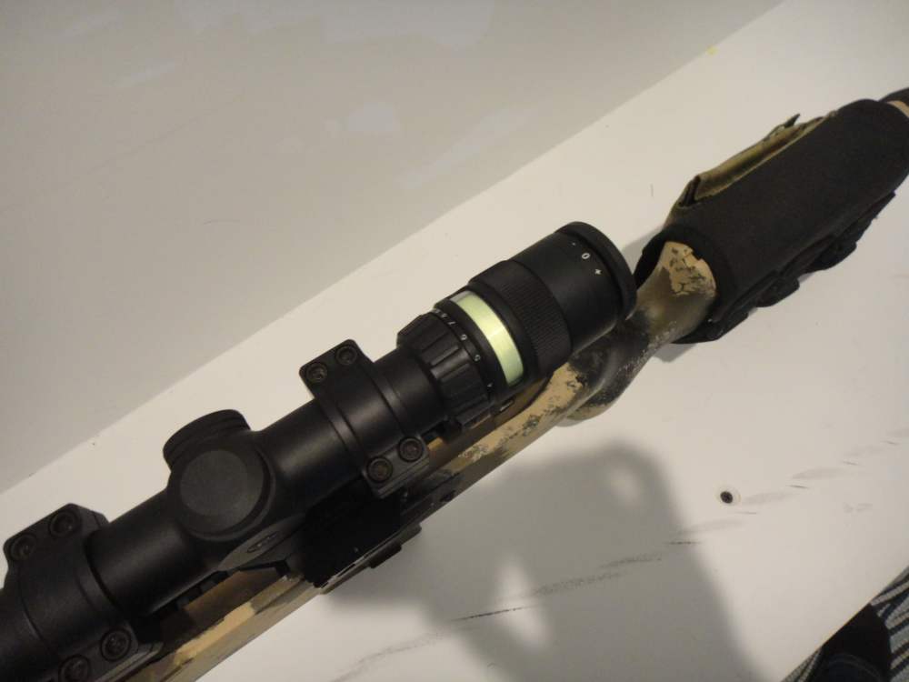 Remington 700 custom rifle Trijicon scope Manners stock DBM threaded-img-28
