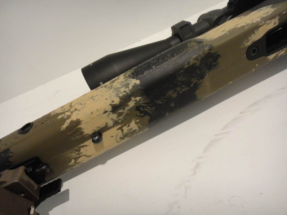 Remington 700 custom rifle Trijicon scope Manners stock DBM threaded-img-34