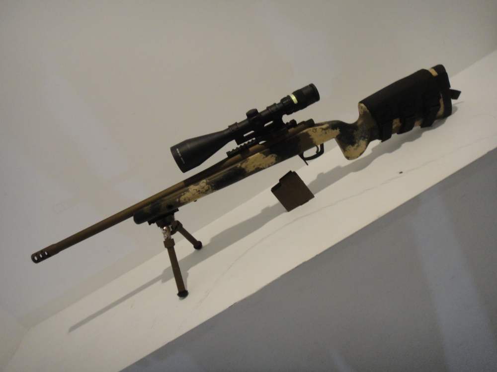 Remington 700 custom rifle Trijicon scope Manners stock DBM threaded-img-13