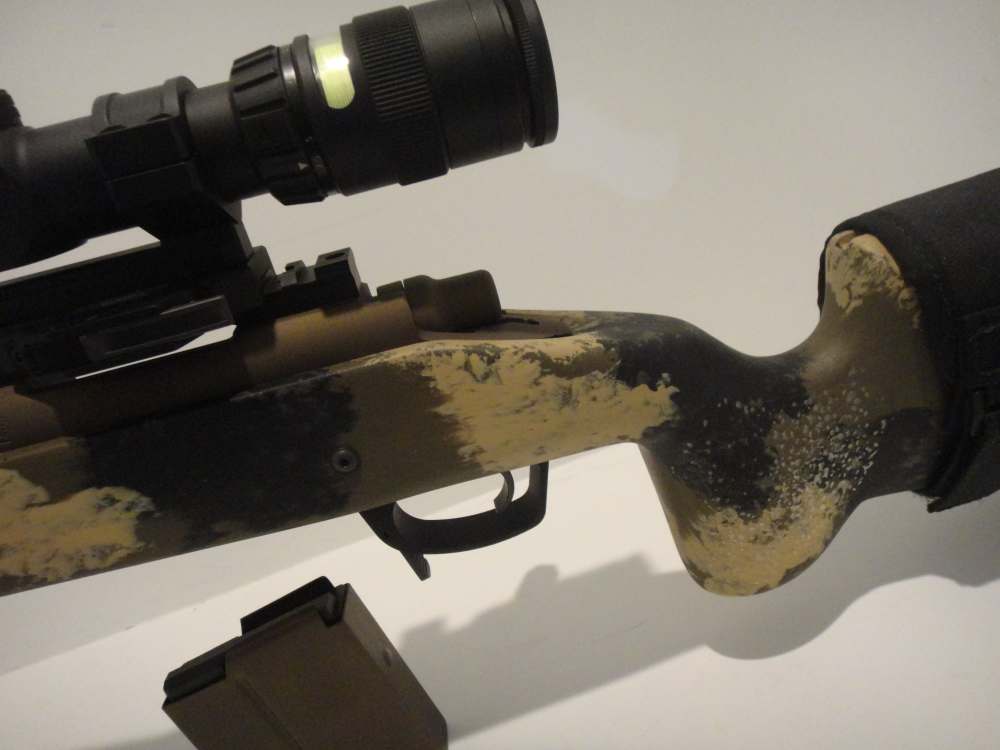 Remington 700 custom rifle Trijicon scope Manners stock DBM threaded-img-16