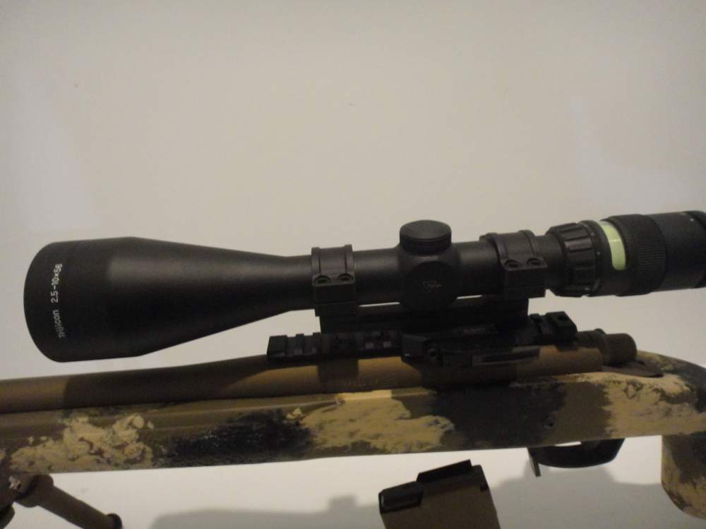 Remington 700 custom rifle Trijicon scope Manners stock DBM threaded-img-17