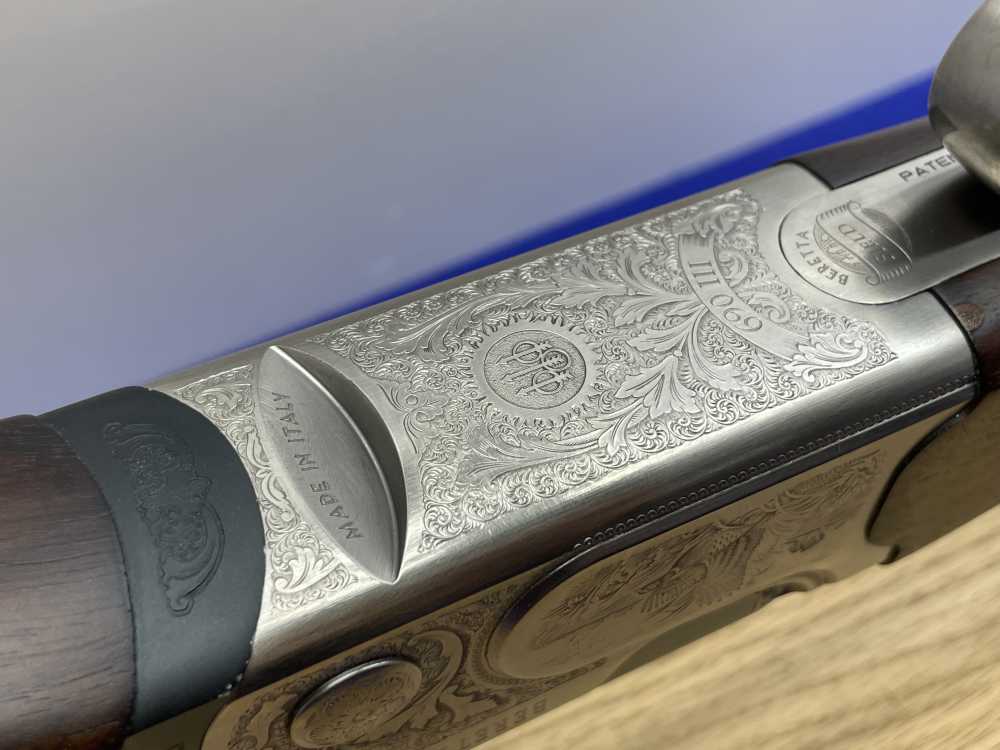 Beretta 690 Field III 12 GA 28" Blue *GORGEOUS GAME SCENE ENGRAVED O/U*-img-48