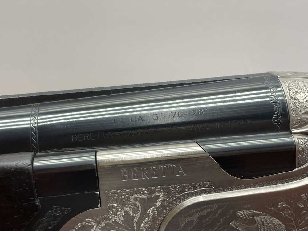 Beretta 690 Field III 12 GA 28" Blue *GORGEOUS GAME SCENE ENGRAVED O/U*-img-27