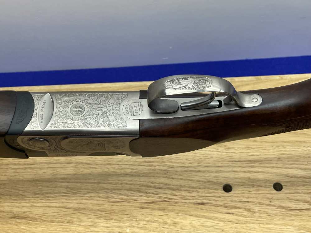Beretta 690 Field III 12 GA 28" Blue *GORGEOUS GAME SCENE ENGRAVED O/U*-img-46