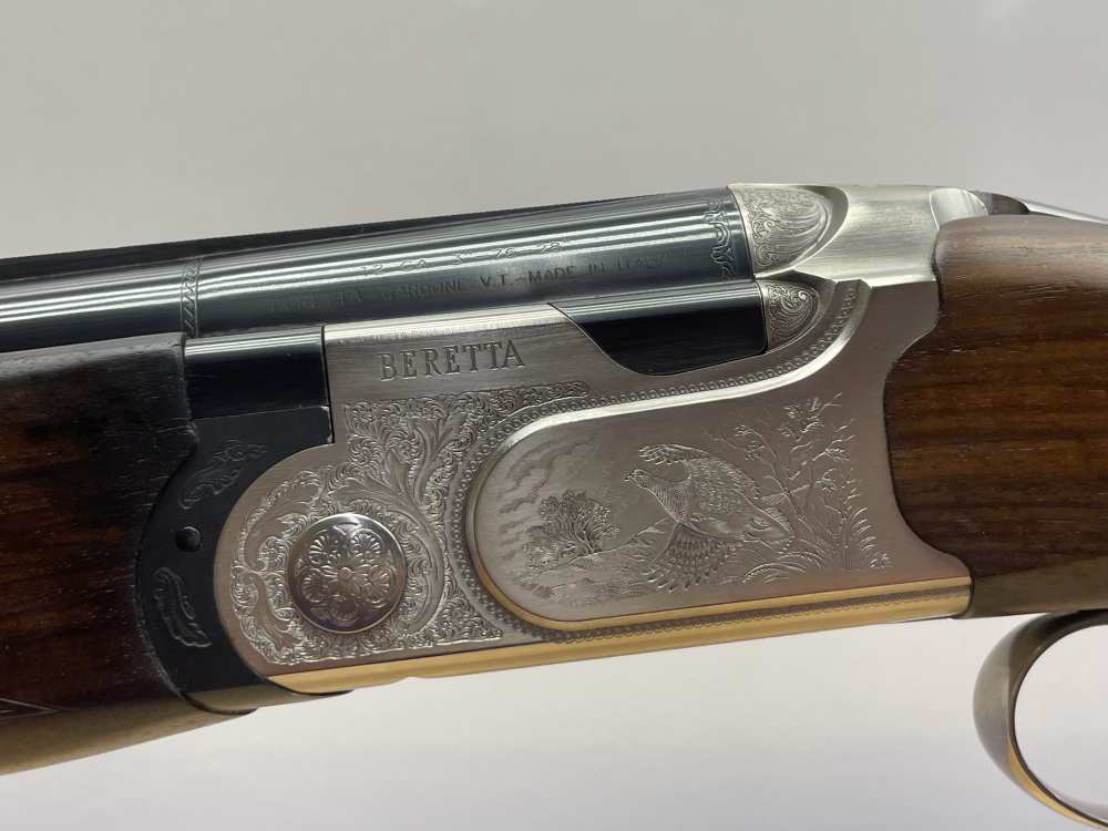 Beretta 690 Field III 12 GA 28" Blue *GORGEOUS GAME SCENE ENGRAVED O/U*-img-25