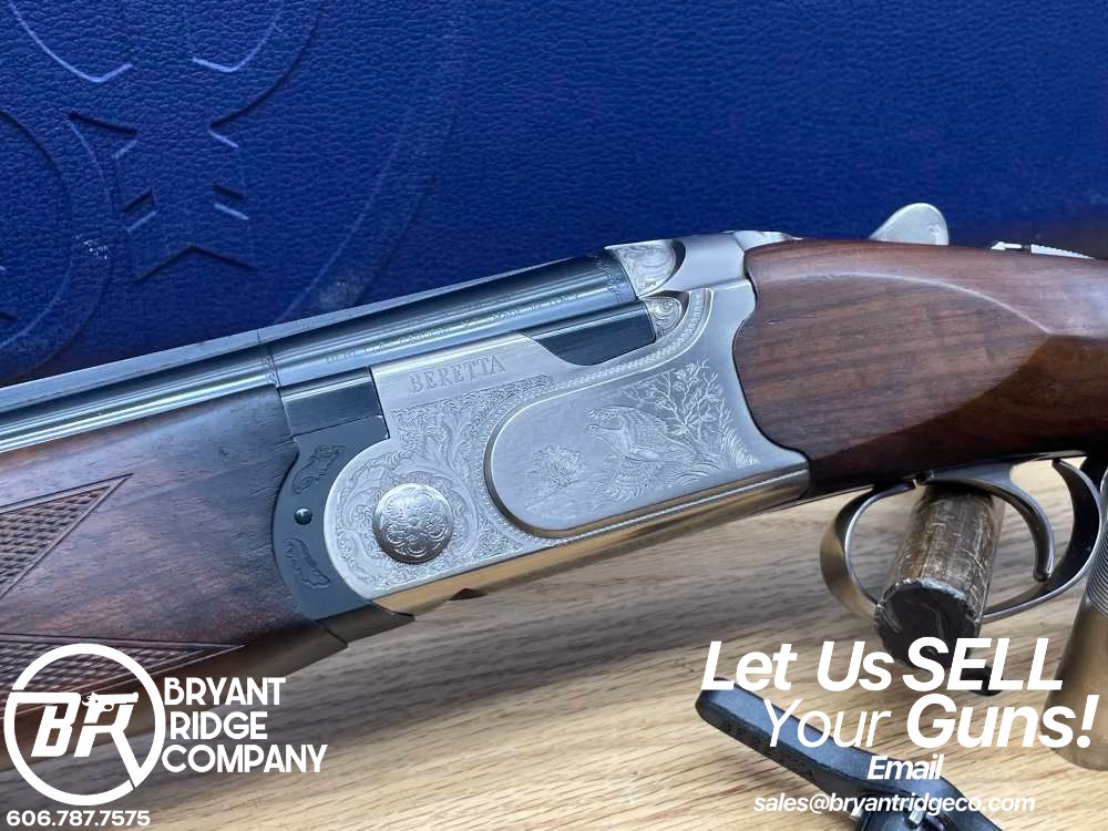 Beretta 690 Field III 12 GA 28" Blue *GORGEOUS GAME SCENE ENGRAVED O/U*-img-0