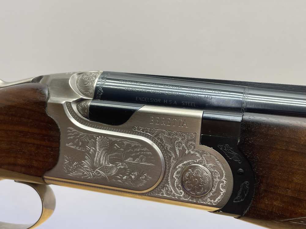 Beretta 690 Field III 12 GA 28" Blue *GORGEOUS GAME SCENE ENGRAVED O/U*-img-12