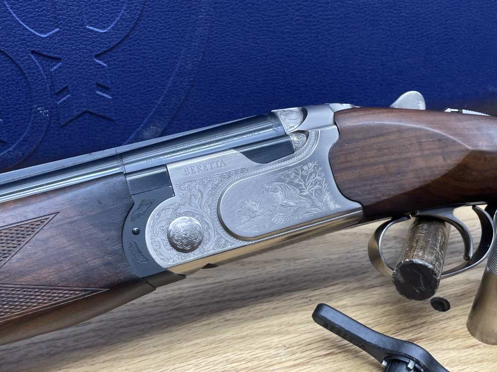 Beretta 690 Field III 12 GA 28" Blue *GORGEOUS GAME SCENE ENGRAVED O/U*-img-56