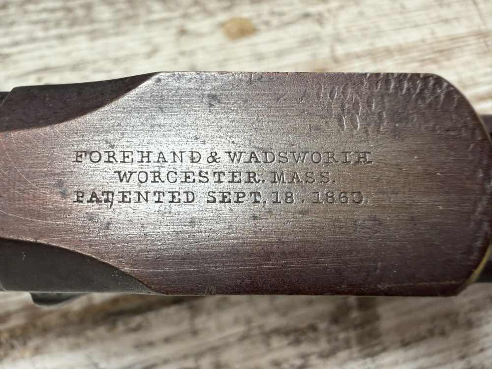 Forehand & Wadsworth * Falling Block * 44 Rim * Antique * Barreled Receiver-img-36