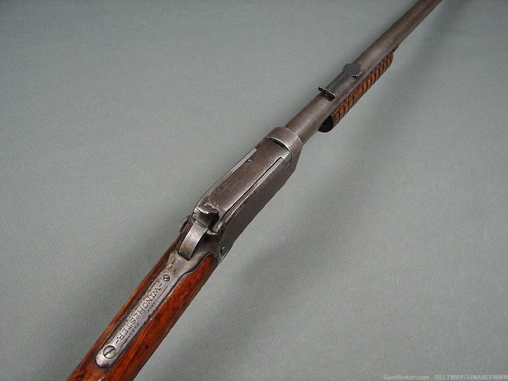 Winchester 1906 06 .22S, L, LR 20" Pump Rifle w/Leather Rifle Scabbard 1923-img-5