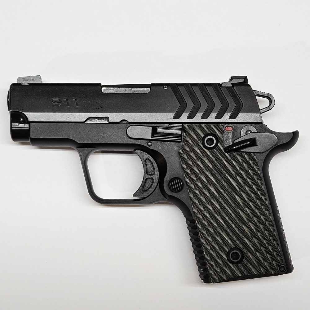 SPRINGFIELD 911 380 2.75" BLACK/GREEN G10 GRIPS 7R USED (14782)-img-1