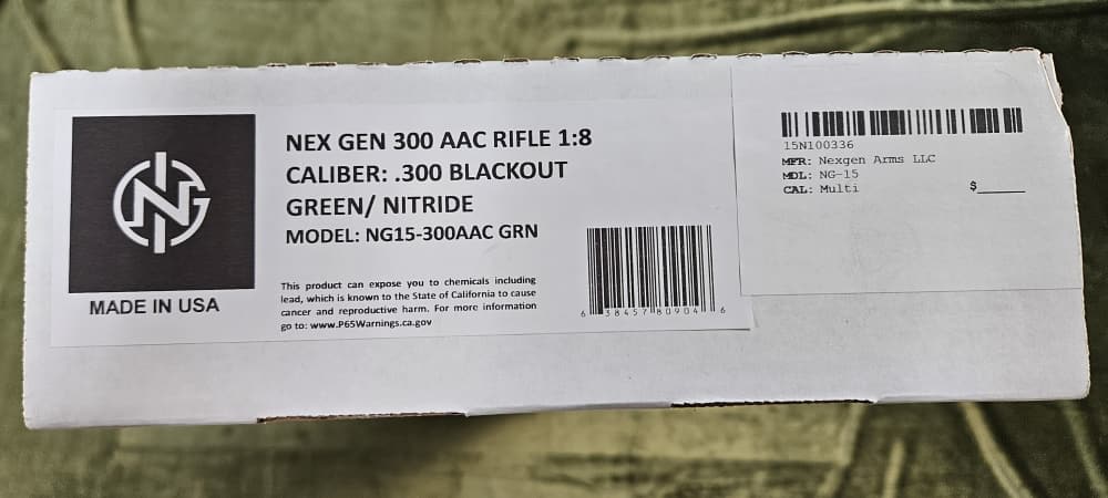 BNIB NexGen Arms 16" 300 Blackout NG15-300AAC Penny Start!-img-3