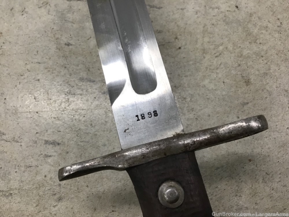 US 1898 KRAG SPRINGFIELD ARMORY BAYONET US KRAG JORGENSEN M1892 BAYONET-img-8