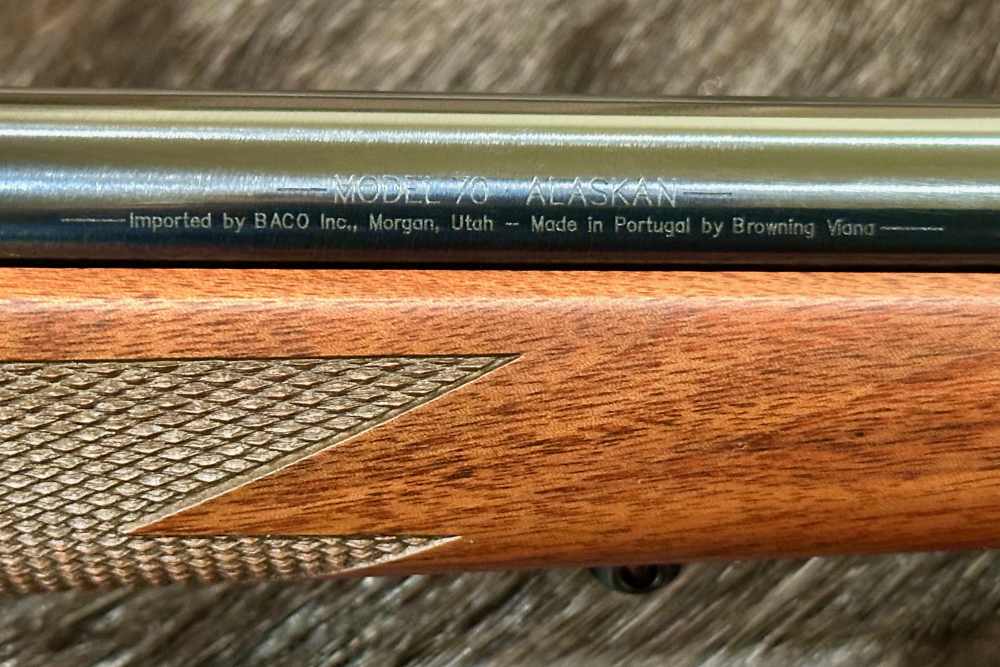 WINCHESTER MODEL 70 ALASKAN 375 H&H MAG 25", GOOD WOOD, FREE SAFARI-img-7