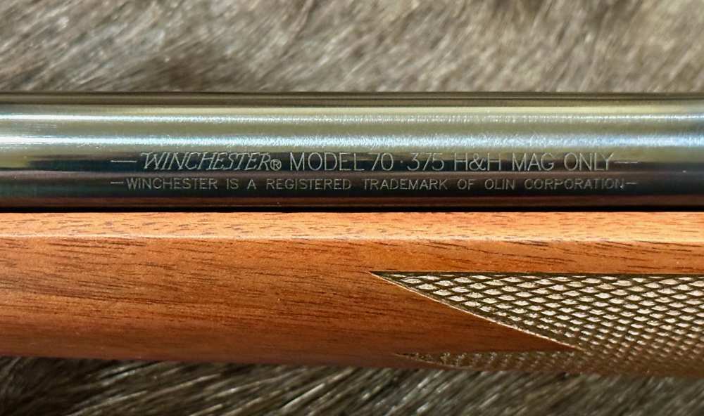 WINCHESTER MODEL 70 ALASKAN 375 H&H MAG 25", GOOD WOOD, FREE SAFARI-img-14