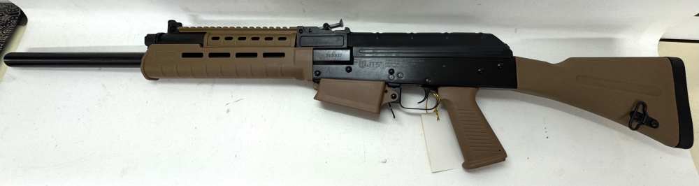 JTS M12AK-T1 12 Gauge Semi-Auto AK Style Shotgun FDE 18.5" + 2 Magazines-img-1