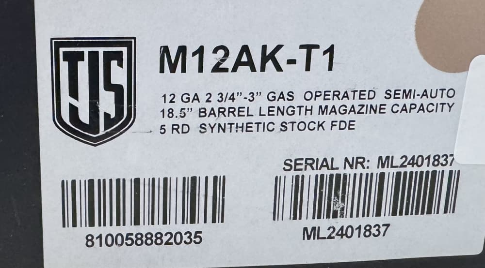 JTS M12AK-T1 12 Gauge Semi-Auto AK Style Shotgun FDE 18.5" + 2 Magazines-img-10