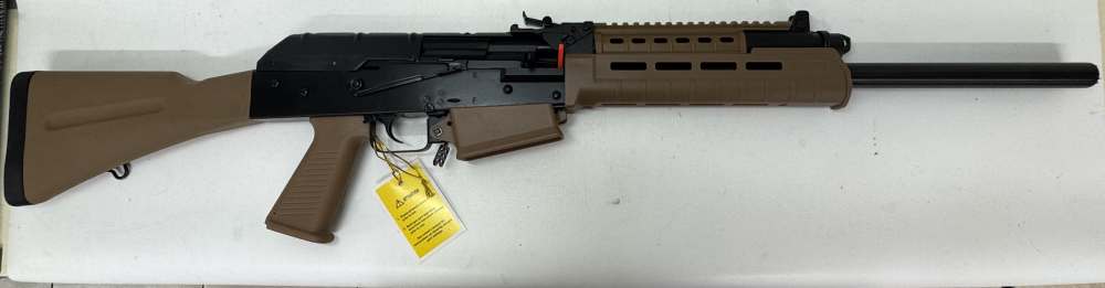 JTS M12AK-T1 12 Gauge Semi-Auto AK Style Shotgun FDE 18.5" + 2 Magazines-img-0