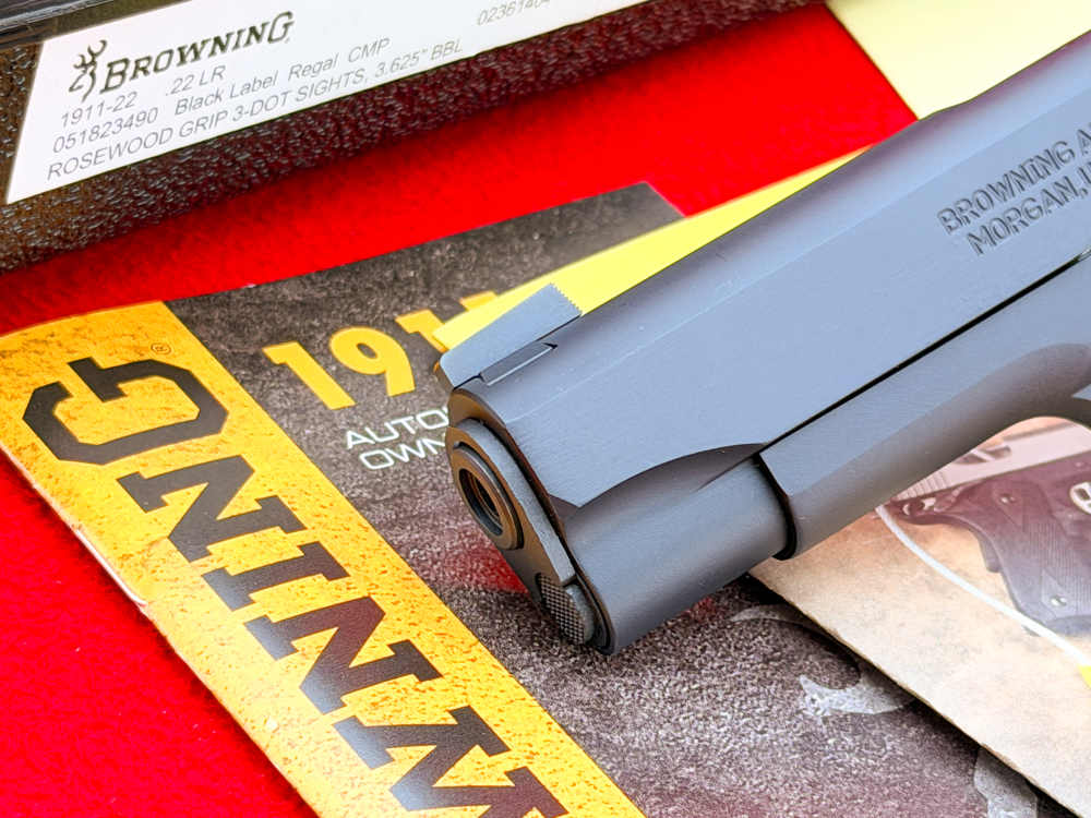 Browning 1911-22 Black Label Regal CMP .22 LR 3.625" w/ Rosewood Grips-img-4