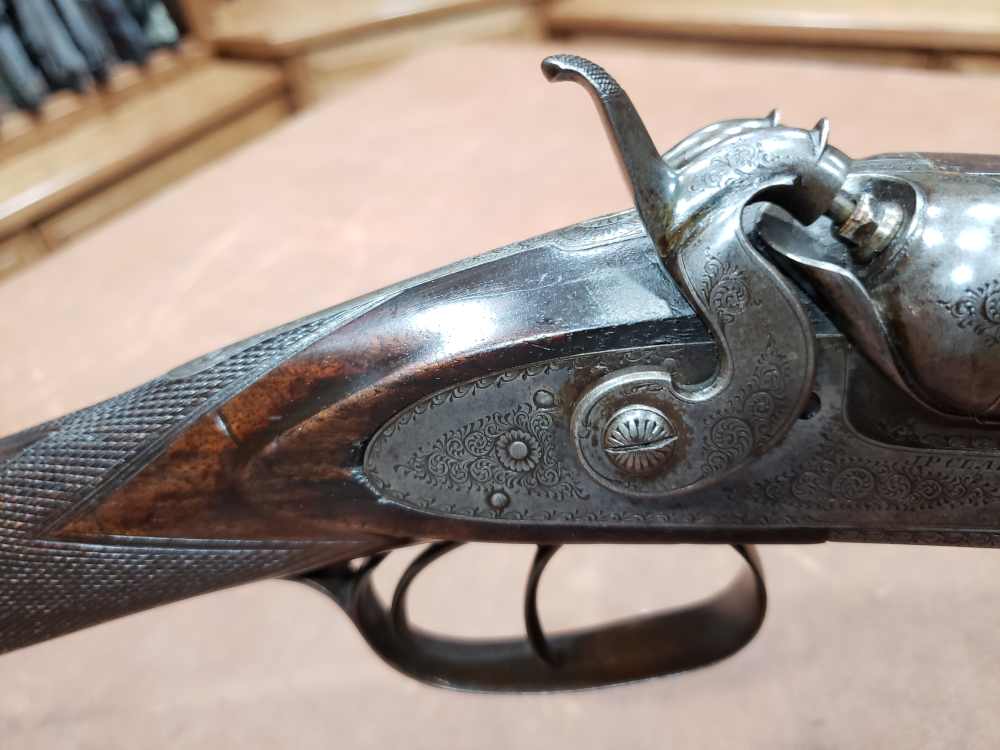 Antique JP Clabrough & Bros 12 Ga SxS Side Lever Hammer Shotgun 30" Bbls-img-20