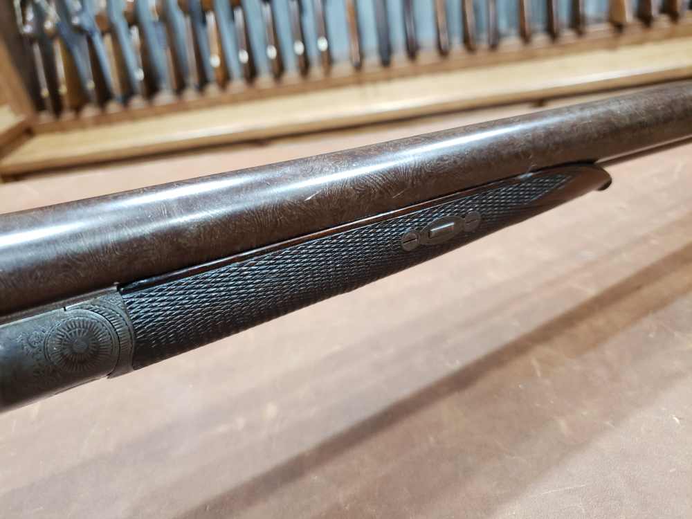 Antique JP Clabrough & Bros 12 Ga SxS Side Lever Hammer Shotgun 30" Bbls-img-10