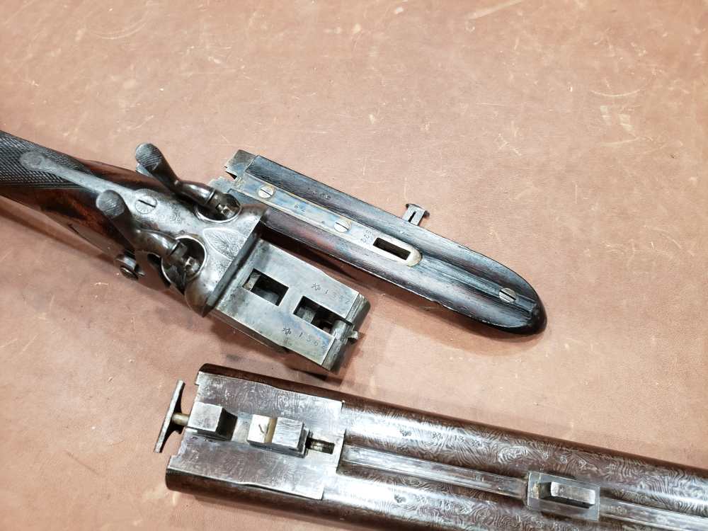 Antique JP Clabrough & Bros 12 Ga SxS Side Lever Hammer Shotgun 30" Bbls-img-16