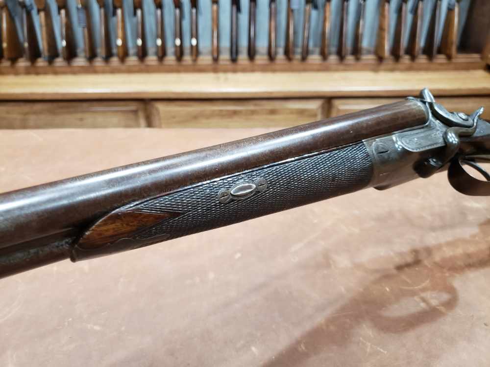 Antique JP Clabrough & Bros 12 Ga SxS Side Lever Hammer Shotgun 30" Bbls-img-9