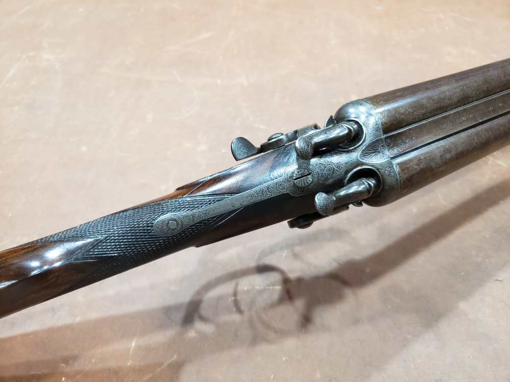 Antique JP Clabrough & Bros 12 Ga SxS Side Lever Hammer Shotgun 30" Bbls-img-5