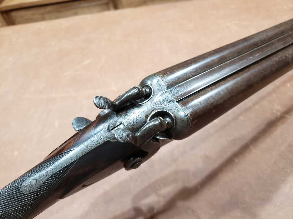 Antique JP Clabrough & Bros 12 Ga SxS Side Lever Hammer Shotgun 30" Bbls-img-6