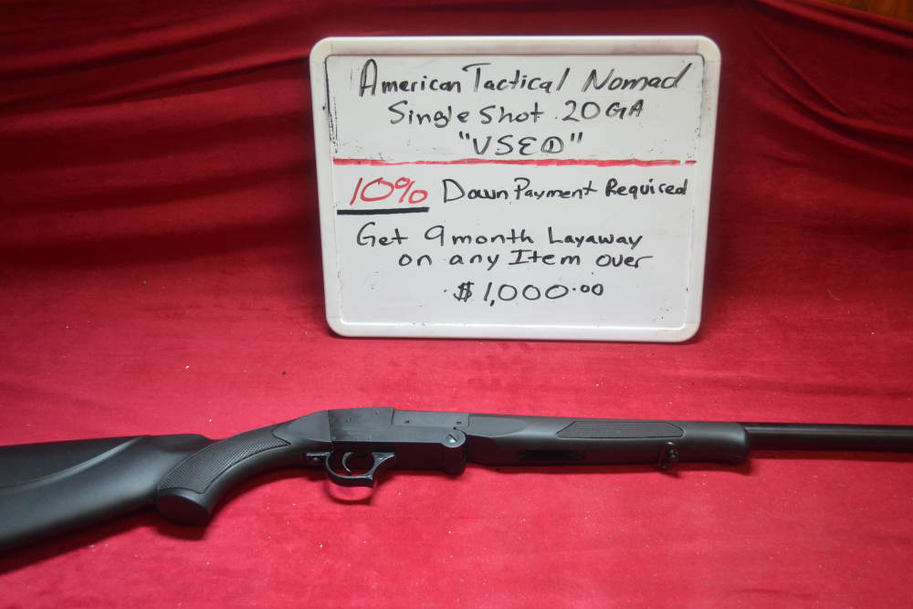 American Tactical Nomad Single Shot 20GA 26"Barrel Used.-img-0