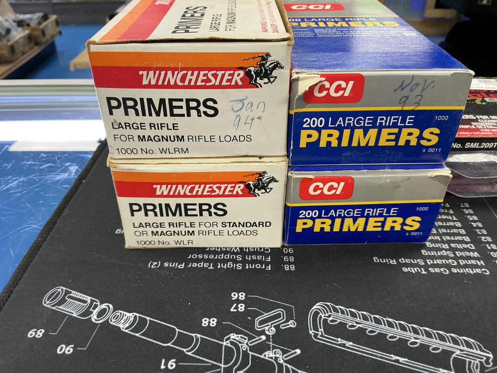  LOT OF PRIMERS LARGE RIFLE, MAG, LARGE PISTOL, PENNY AUCTION .01 NR -img-1