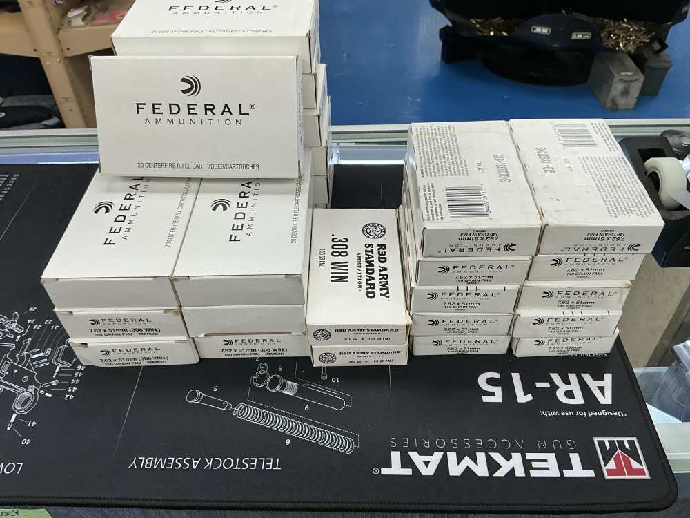 500 ROUNDS OF FEDERAL .308 7.62X51 PENNY AUCTION BOXED .01 NR LAYAWAY -img-0