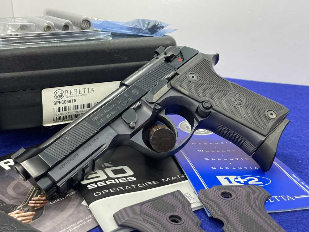 Beretta 92X RDO FR Compact 9mm 4.25" Blk *BATTLE PROVEN RELIABILITY PISTOL*-img-46