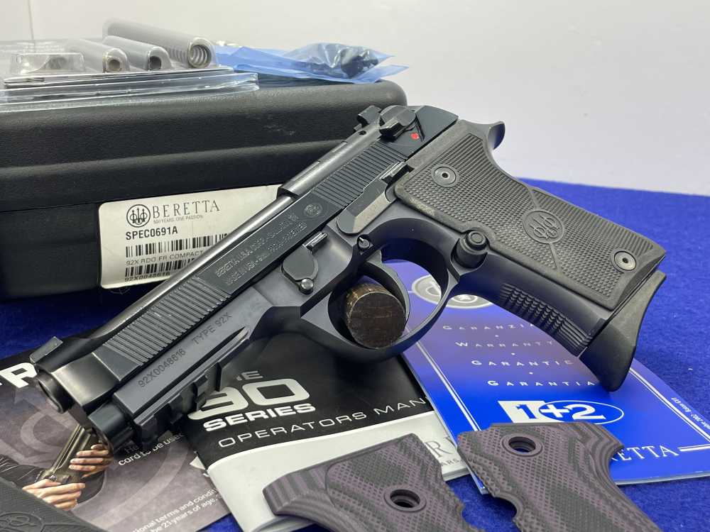 Beretta 92X RDO FR Compact 9mm 4.25" Blk *BATTLE PROVEN RELIABILITY PISTOL*-img-2