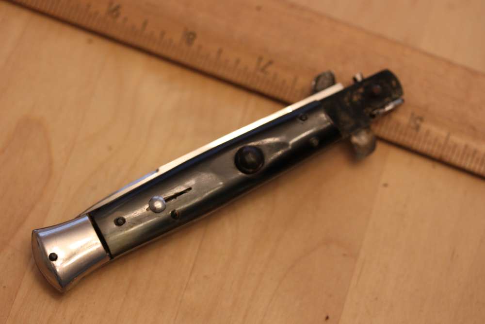 Old Italy horn automatic knife-img-5