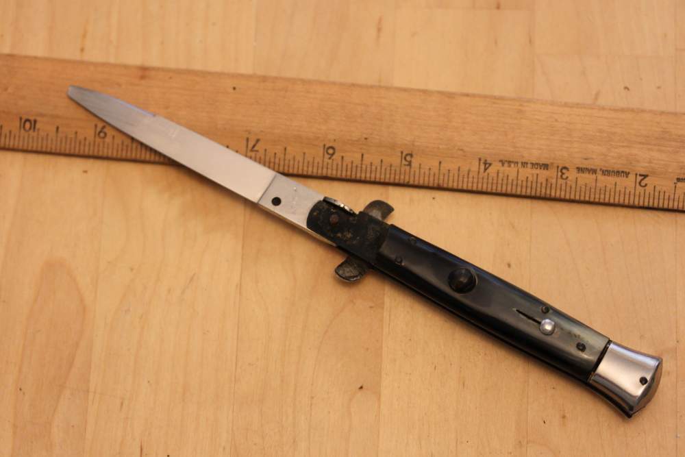 Old Italy horn automatic knife-img-0