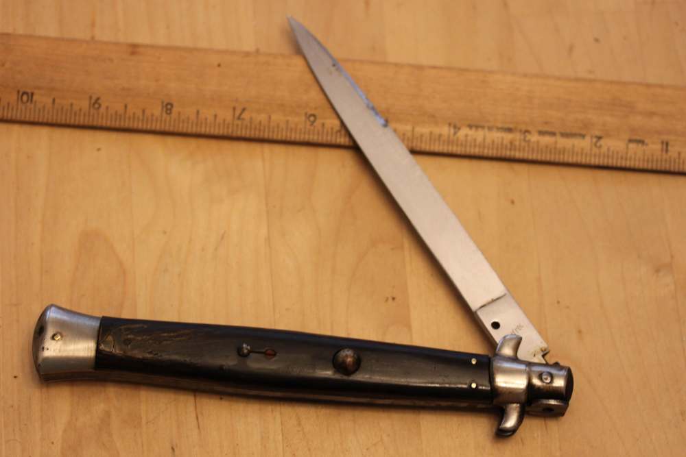 Huge Italy rostfrei horn automatic knife-img-5