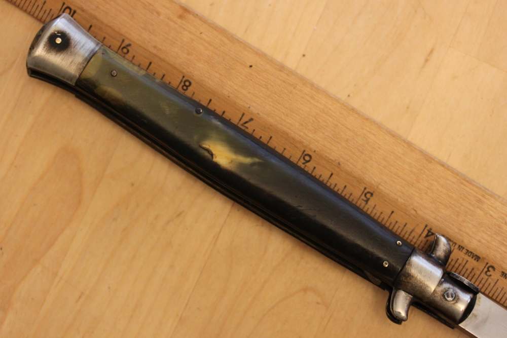 Huge Italy rostfrei horn automatic knife-img-3