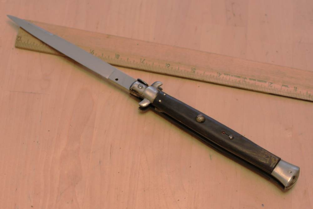Huge Italy rostfrei horn automatic knife-img-0