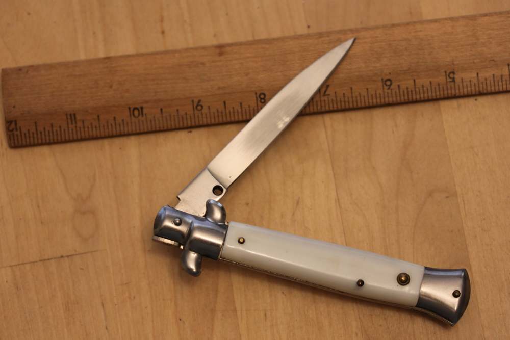 Rostfrei automatic knife – white-img-3