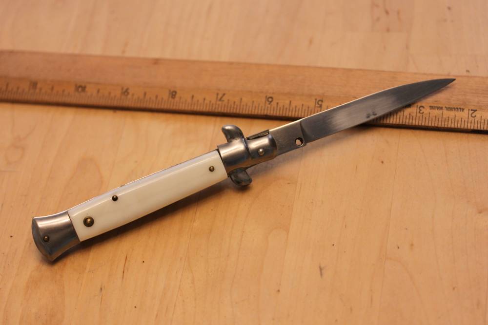 Rostfrei automatic knife – white-img-1