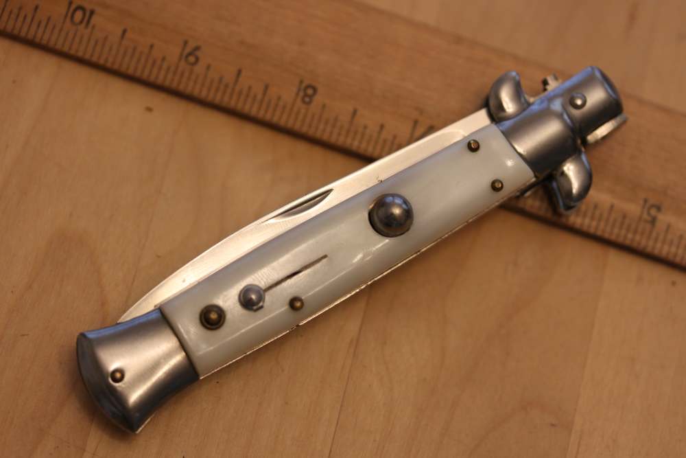 Rostfrei automatic knife – white-img-4