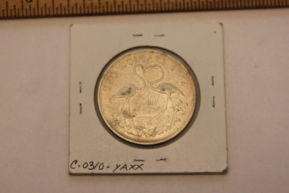 1966 bahamas silver coin 0.88 oz silver-img-1