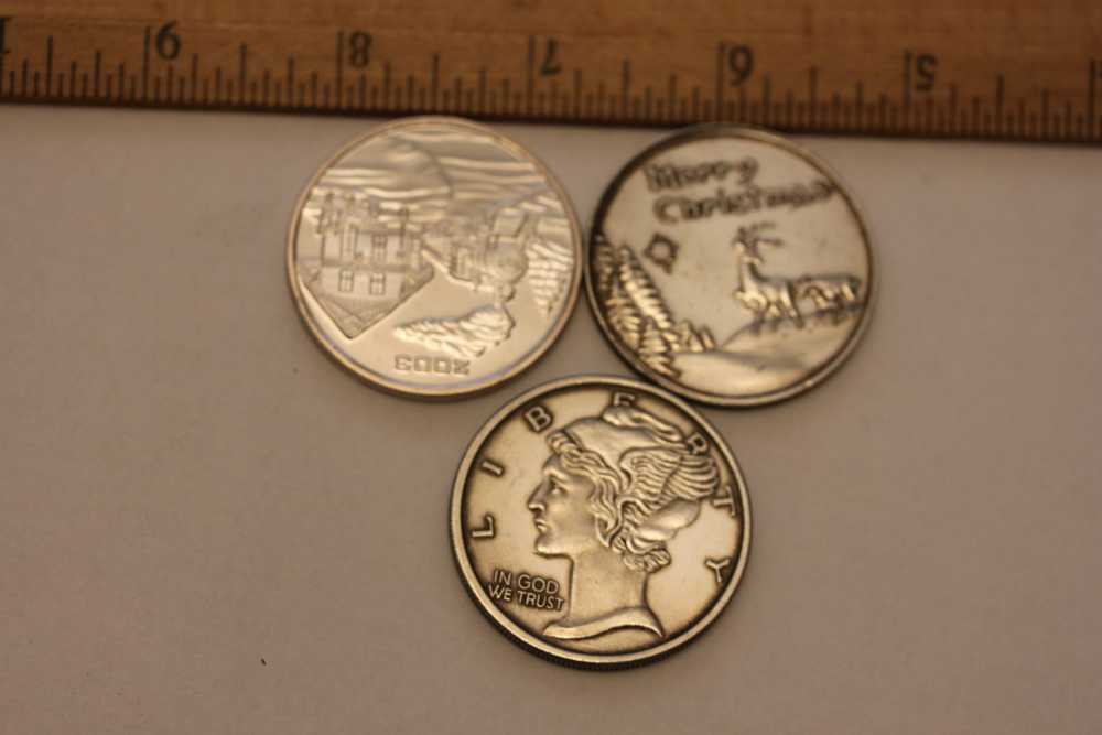 silver rounds lot of 3 - 3 oz-img-0