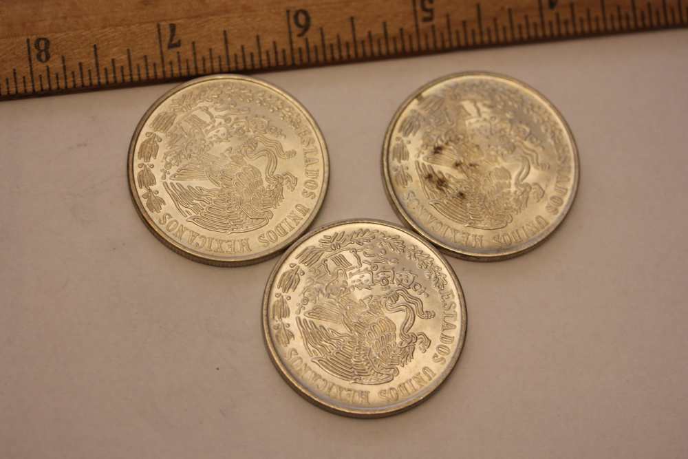 Mexico silver coin lot of 3 – cien pesos 1.93 oz-img-1